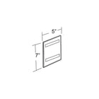 Azar Displays 7" x 5" Acrylic Vertical Wall Mount Acrylic Sign Holder with Adhesive Tape, 10 Pack (122027)-Used to displays information on walls and doors, maximizing advertising opportunity