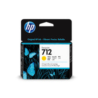 HP 712 29ml Yellow DesignJet Ink Cartridge-Yellow