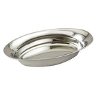Elegance Stainless Steel Oval Bread Bowl, 12"L x 5.50" W x 2" H-Set Includes: 1 Piece