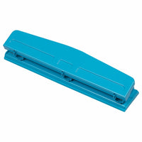 JAM Paper Metal 3 Hole Punch - Blue - 10 Sheet Capacity-Color: Blue