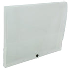 JAM Paper Plastic Portfolio with Snap Closure, Medium, 10 x 12.5 x 0.75, Clear, 2 Pack (2000001g)-Material: Plastic
