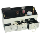 Elegance Mirrored Jewelry Organizer With 3 Drawers And 5 Compartments-7