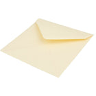 JAM Paper 5 x 5 Square Envelopes, Ivory with V-Flap, 1000 Pack (02792256C)-Closure: Gum