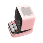Divoom Ditoo Retro Pixel Art Game Bluetooth Speaker with 16X16 LED App Controlled Front Screen - Pink-Alarm/smart clock for good sleep: you can leave it plugged in to use as a table clock or bedside alarm. Incorporate white noise into the free app so you can work well and sleep well. He also received social media notifications, a thermometer and weather information.