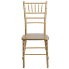 Flash Furniture HERCULES Series Gold Wood Chiavari Chair-Chiavari Seating