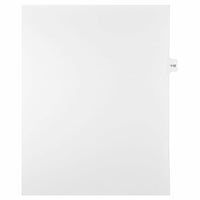 Mark Maker Legal Exhibit Index Tab White Single Tabs, 1/15th Cut, Letter Size, No Holes, Number 110, 25 Pack-White Single Tabs, 1/15th Cut