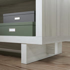 Sauder 60"W Porto Palma Desk - Haze Acacia-Haze Acacia Finish