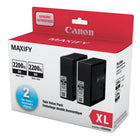 Canon PGI-2200XL Black Twin Ink Value Pack (9255B009)-Black