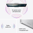 Apple Studio Display 27" Standard Glass with Tilt-Adjustable Stand-High-fidelity six-speaker system with force-cancelling woofers