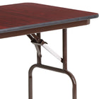 Flash Furniture 4-Foot Mahogany Melamine Laminate Folding Banquet Table-4' Folding Table