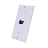 Digiwave Single HDMI Wall Plate, 0.2" x 2.7" x 4.5", White-Digiwave Single HDMI Wall Plate (White) is superior construction & materials make for the best contact connection between HDMI equipment