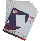 Hilroy Figuring Pad, 8-3/8" x 10-7/8", Narrow-Ruled, White, 1 Pack of 5 Pads, 96 Sheets per Pad-Sheets come away cleanly and easily
