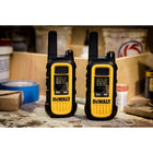 DeWalt DXFRS300 Heavy Duty Rechargeable Two-Way Radio Walkie Talkies - 2 Pack-LCD Display