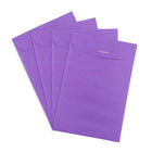 JAM Paper 6 x 9 Open End Catalog Envelopes with Clasp Closure, Brite Hue Violet Purple Recycled, 100 Pack (87956)-Opening: open end