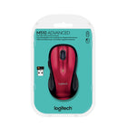 Logitech M510 Wireless Mouse - Red-Laser tracking provides smooth and accurate pointer control, even on surfaces that are problematic for traditional optical mice, such as polished or wooden surfaces