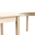 Flash Furniture Bright Beginnings Commercial Grade Wooden Half Circle Preschool Classroom Activity Table (MKME088015)-Engineered Wood Table Top and Beech Wood Legs