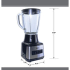 Total Chef 6-Speed Countertop Blender with Glass Jar - 6 Cup-Anti-slip rubber feet ensure stability during use