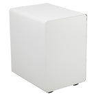 Flash Furniture Ergonomic 3-Drawer Mobile Locking Filing Cabinet with Anti-Tilt Mechanism & Letter/Legal Drawer - White/Red-Pencil tray holds writing utensils and small office supplies