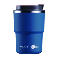 ASOBU Puramic Pick Me Up Mug - 12 oz - Blue-Double wall vacuum insulated 