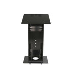Urbann K3 Lectern With Wheels - Aluminum - Charcoal-610 mm x 510 mm x 1143 mm (24" x 20" x 45")