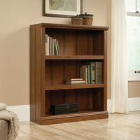 Sauder 3-Shelf Bookcase, Washington Cherry-The 3-Shelf Bookcase has two adjustable shelves