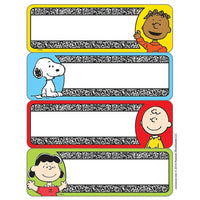 Eureka Composition Label Sticker, Peanuts, 336 Pack-Design: Peanuts