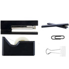 JAM Paper Office Starter Desk Kit, Black (338756bk)-Black