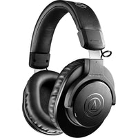 Audio-Technica Consumer ATH-M20xBT Wireless Over-Ear Headphones - Black-Wireless, on-the-go design delivers the same sonic signature as the wired ATH-M20x professional studio headphones