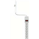 Sleek Socket 6' Ultra-Thin Electrical Outlet Cover with Power Strip-Indoor use