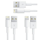 Exian Lightning USB Cable, 1m, White, 3 Pack-This cable provides connection from Lightning USB to USB