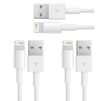 Exian Lightning USB Cable, 1m, White, 3 Pack-This cable provides connection from Lightning USB to USB