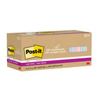 Post-it Recycled Paper Super Sticky Notes - 3" x 3" - Wanderlust Pastels Collection - 24 Pack-Post-it Super Sticky Notes have 2X the sticking power than regular Post-it Notes