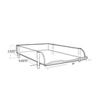 Azar Stacking Letter Trays, 4/Pack (255010)-Clear Acrylic