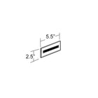 Azar Displays Wall Mount Nameplate Sign Holder with Magnetic Tape, 10 Pack (129915)-Wall Mount