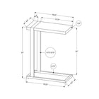 Monarch Specialties 2853 Accent Table - Brown Reclaimed Wood-Look/Black Metal-1 Year Limited Manufacturer Warranty