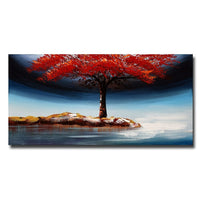 Designart Landscape Tree Growing Strong on Your Own Landscape Tree Canvas Art Print, 40" x 20", (PT3500-40-20)-Print