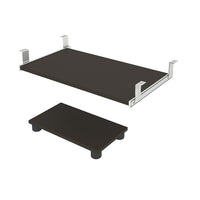 Bestar Prestige Keyboard Tray and Cpu Stand, Slate-The keyboard shelf has double extension ball-bearing slides for smooth and quiet operation
