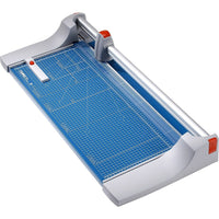 Dahle 444 26-3/8" Premium Trimmer-Rotary blade is encased in a protective housing