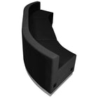 Flash Furniture HERCULES Alon Series Black LeatherSoft Reception Configuration - 3 Piece-Add on pieces as your business grows