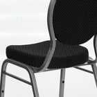 Flash Furniture Black Vinyl Side Reception Chair with Chrome Sled Base - 4 Pack-Seamless Back Panel