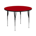 Flash Furniture 42" Round Thermal Laminate Activity Table - Red-Popular Round Activity Table
