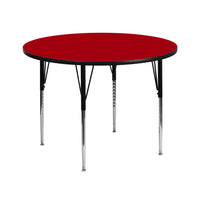 Flash Furniture 42" Round Thermal Laminate Activity Table - Red-Popular Round Activity Table