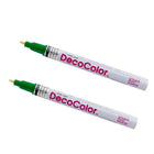 Marvy Uchida Fine-Line Opaque Paint Markers - Green - 2 Pack-Marker Tip: Fine Point