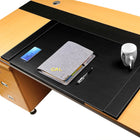 SUM Life Edge Office Desk Pad - 34" x 20" - Black-No Need for Mouse Pad. Surface can be used as a mouse pad, comfortable resting surface for your hands while writing, typing, and using the mouse