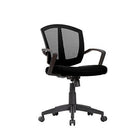 Nicer Furniture Black Mesh Black Frame Diamond Task Office Chair-Durable black molded plastic frame offers long-lasting support.  