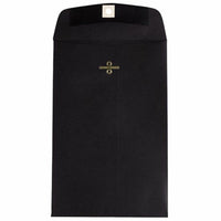 JAM Paper 6" x 9" Open End Catalog Envelopes with Clasp Closure - Black - 50 Pack-Black Clasp Envelope