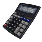 Victor 12-Digit Desktop Display Calculator - Black-Operates on solar power with battery backup