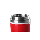 Timolino Tazza Vacuum Mug, Red, 350ml-Electro-polished food-grade 18/8 stainless steel liner does not absorb beverage colours or flavours