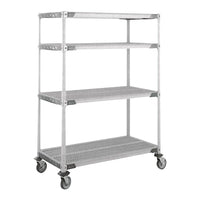 Metromax I Stem Caster Carts, 4-Shelf, 60" x 69" x 18", Rg492 (X366EFX3)-No. of Shelves: 4