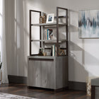 Sauder Manhattan Gate 2-Shelf Library Hutch - Mystic Oak-Impact resistant, high-grade thermoplastic edges for durability
